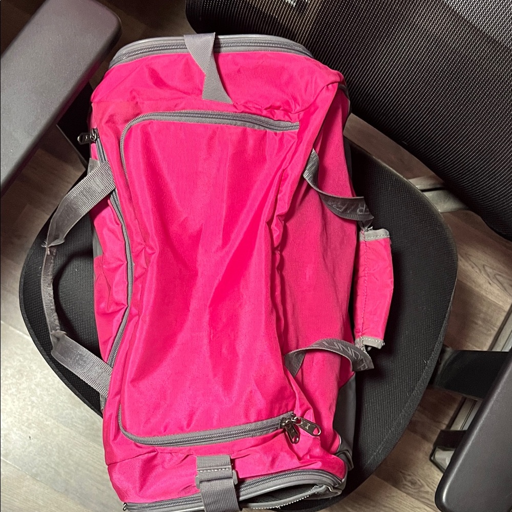 Under Armour Magenta and Charcoal Duffel Bag - Picture 2 of 4